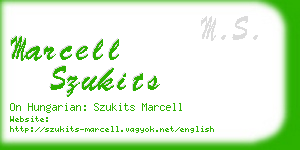 marcell szukits business card